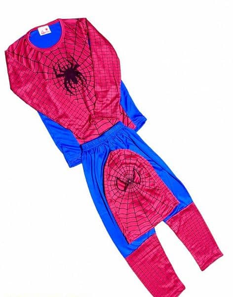 3pcs Spiderman Costume for Kids 0