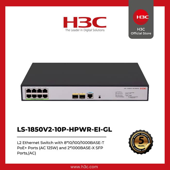 LS-1850V2-10P-HPWR-EI-GL H3C STOCK AVAILABLE 0