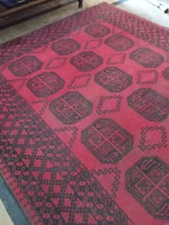 Irani hand black and maroon accent hexagonal pattern carpet