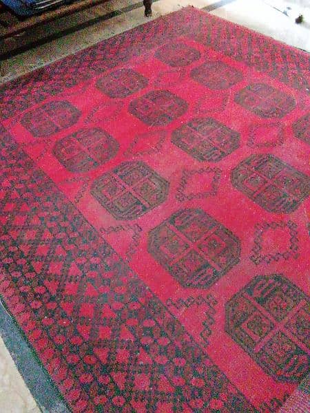 Irani hand black and maroon accent hexagonal pattern carpet 1