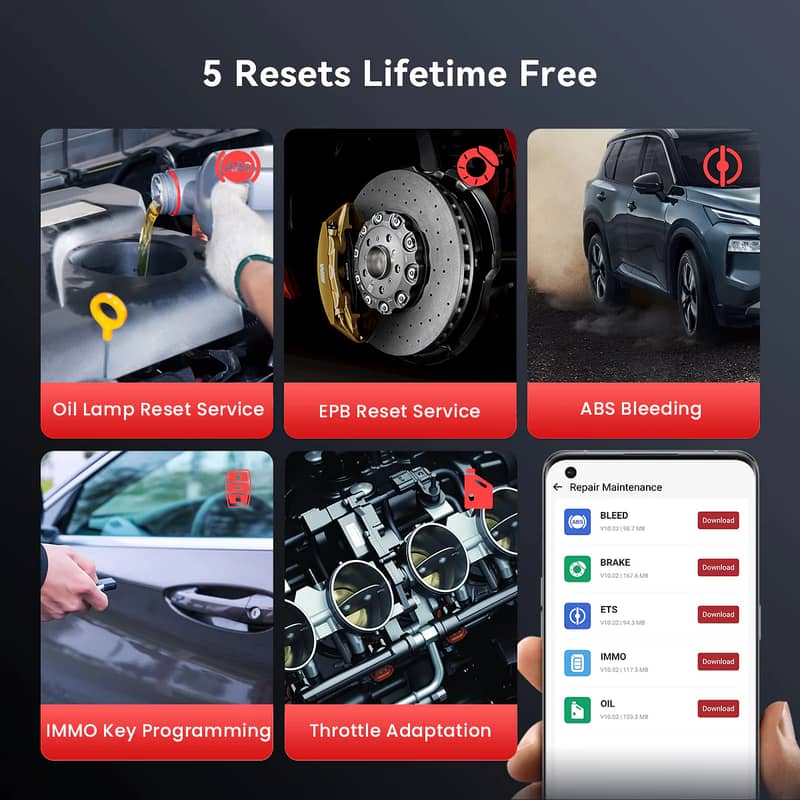 Thinkcar BD6 OBD Life Time Update free 5 Reset Sevices Thinkdag Launch 2