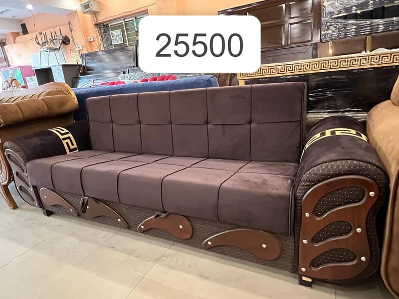 L Shape sofa / poshish sofa / Velvet sofa / 3 seater sofa 14