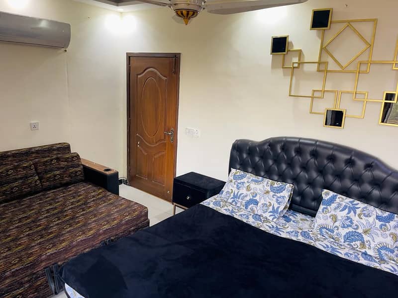 daily basis short time 1 Bedroom apartment for rent Bahria Town 8