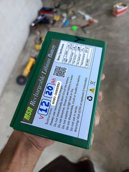 12v 20Ah Lithium ion battery ( Li-ion ) for Ac-Dc fans, Solar & UPS 3