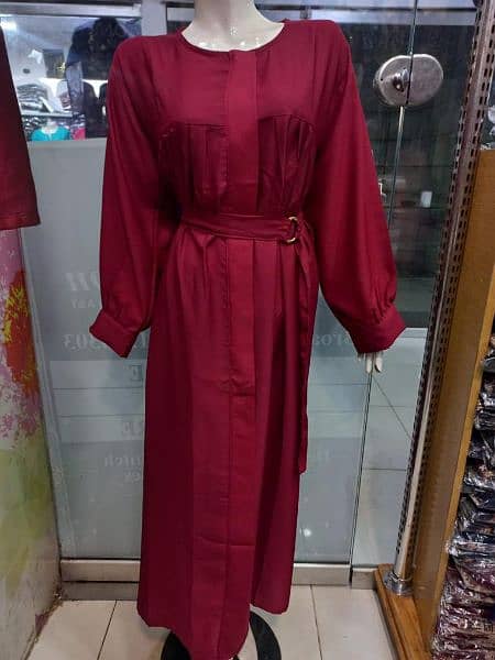 BELT ABAYA FOR WOMEN WITH IN 3 COLOURS. FREE DELIVERY. . 2