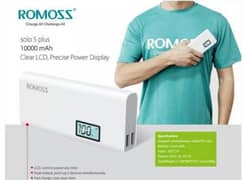 Original Romoss 10000 mAh Fast charging Power Bank with torch light