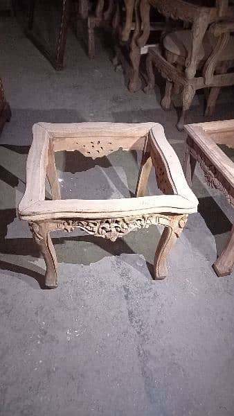 Pure sheesham wood chairs and table 1