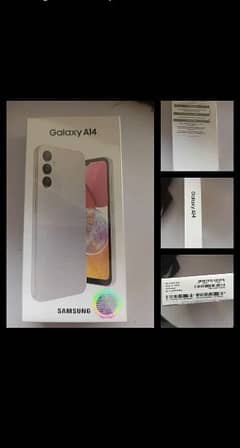 Samsung A14 4GB 128Gb storage black & silver  PTA Approved boxpack