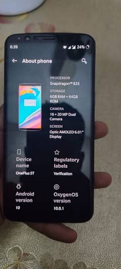 OnePlus 5t condition 10/10 0