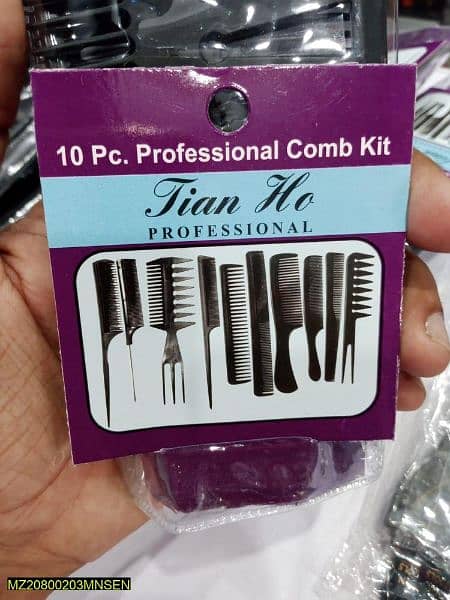 Professional Salon Hair Cumb Set,  Pack of 10 2