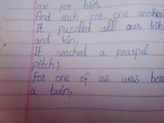 handwriting assignment