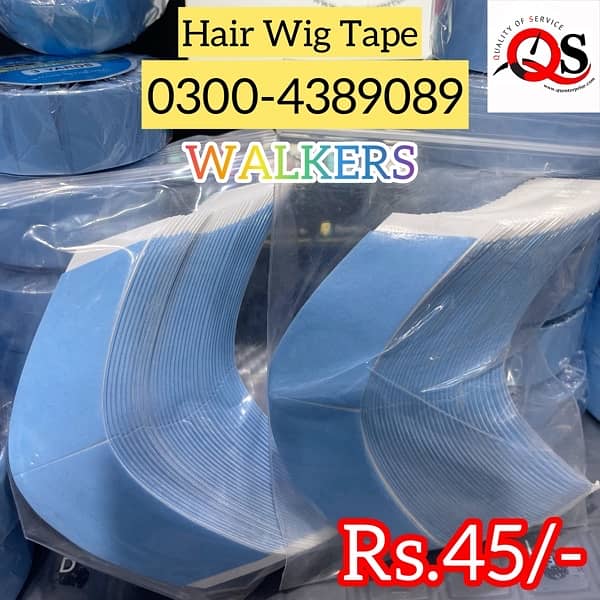 Blue Strips Front Lace Double Sided Wig Tape by Walkers 36Pcs Pack 0