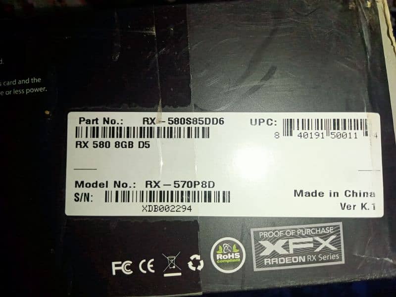XFX Readon RX 580 8gb GDDr5 256bit GPU in excellent condition 14