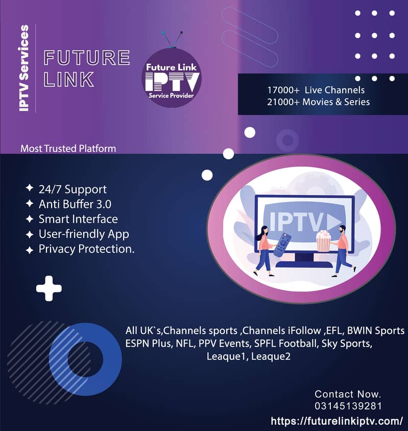 *Futurelink IPTV-Your One-Stop Shop for Entertainment!03145139281 0