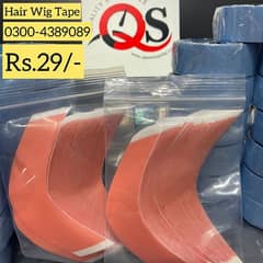 Hair Unit Red Strips | SensiTak pink Tape |Front Lace double side tape