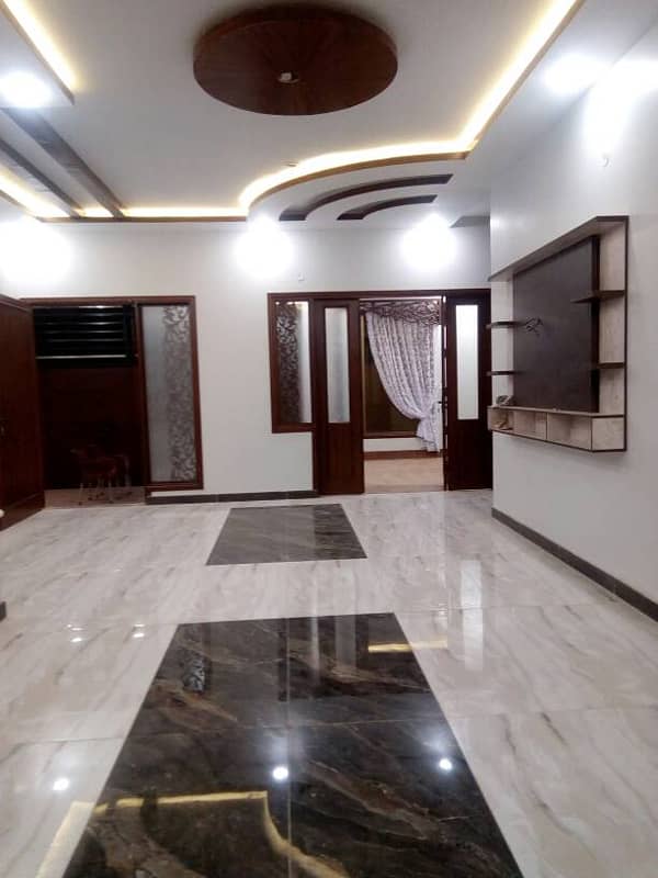Brand New 240yrds 4 Bedrooms D/D 2nd Floor Portion With Roof For Sale In Gulshan-E-Iqbal 7