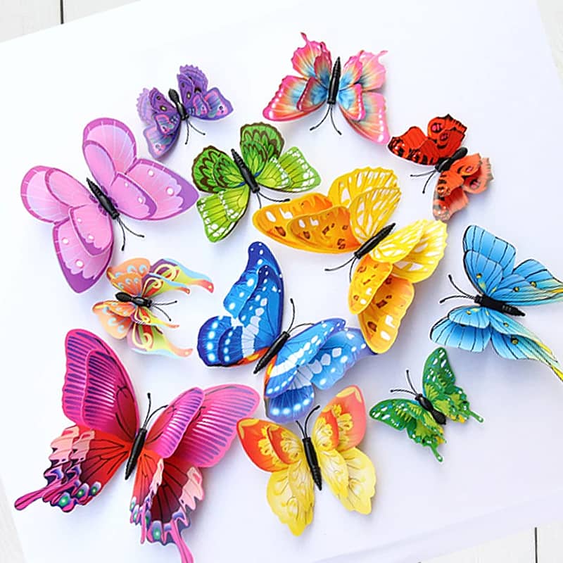 Butterfly 3D Wall Sticker for wedding decoration Magnet Butterflies 2
