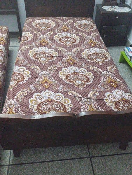 Pure wood single bed for sale 6