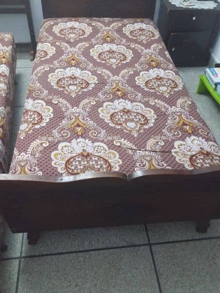 Pure wood single bed for sale 9