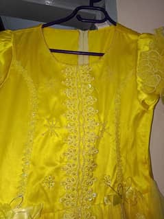 yellow frock 10 to 13 years old