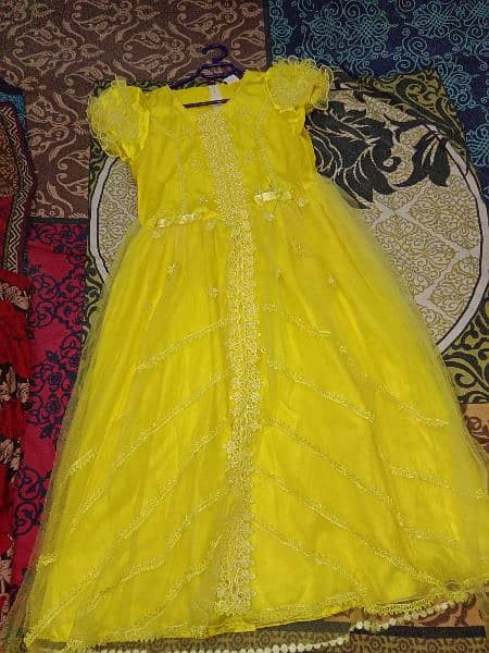 yellow frock 10 to 13 years old 3