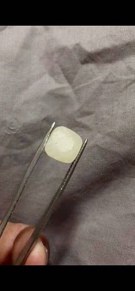 NATURAL White Sapphire 10/10 Condition Non Treated With Lab Certified 4