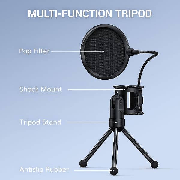 TONOR USB Microphone, Cardioid Condenser Computer Microphone, 4