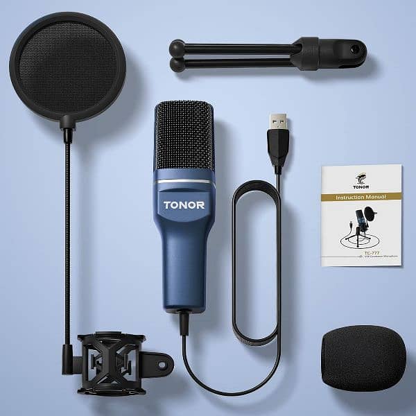 TONOR USB Microphone, Cardioid Condenser Computer Microphone, 7
