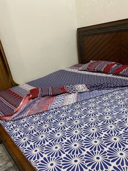double bed for sale with mattress 3