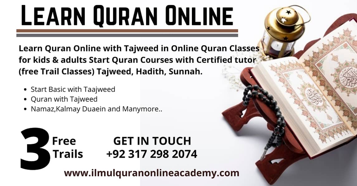 Male Quran Teacher - Female Quran Tutor - Online Quuran Academy 0