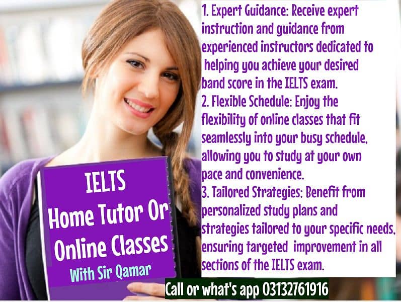 IELTS HOME TUITION OR ONLINE CLASSES 9
