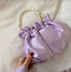 beautiful handbag with pearl unique