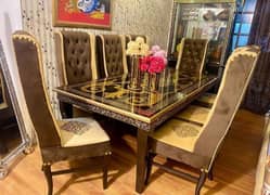 Dining table set 8 chairs