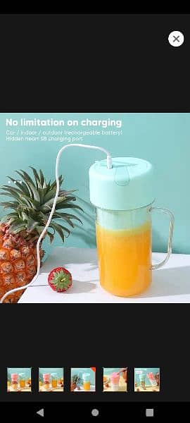 Mini juicer blender | Portable Rechargeable mini juicer 4