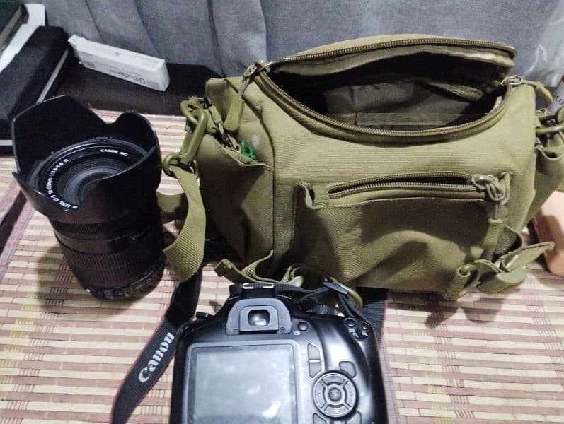 cannon camera DSLR for sale with lense, bag etc.  PRICE IS NOT FIXED 5