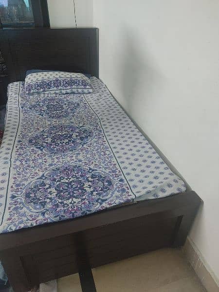 one Single Bed without mattress (almost new condition) for sale 1