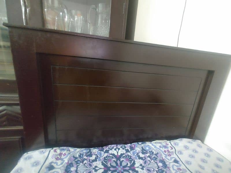 one Single Bed without mattress (almost new condition) for sale 3
