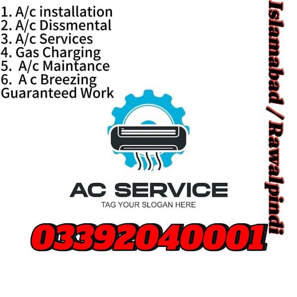 A c services on reasonable price with guaranteed work 0