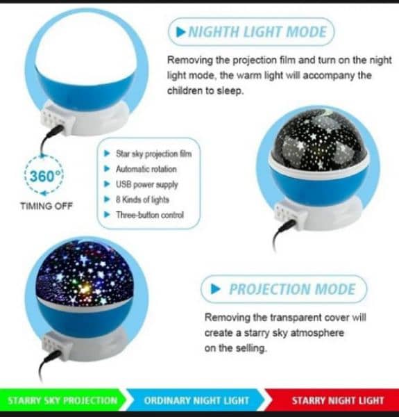 Moon projection Lamp 8