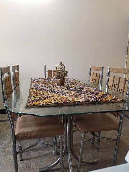 5 chairs Dining table for sale in good condition 7