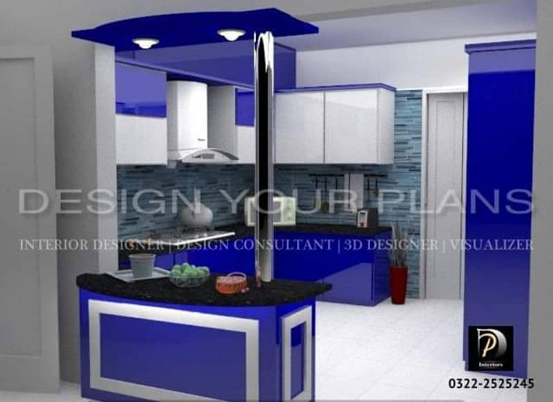 3d kitchen design/3d designer/3d elevation/3d interior/renovation 1