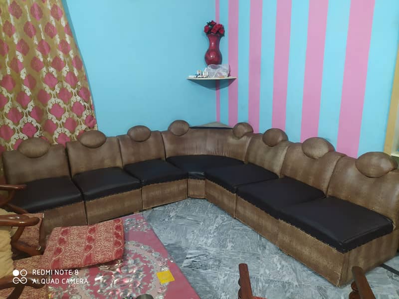 Sofa Set | 7 Seater Sofa Set | Sofa Set L Shape Sale in Faisalabad 0
