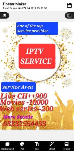 Iptv available  in 4k best  quality 03332554433
