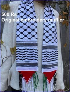 Palestine Flag for outdoor , Palestine scarf & Muffler show solidarity 0