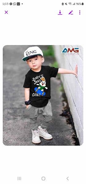 AMG  GARMENTS 
Kids Collection
KIDS PACK OF 2

1 T shirt 1 trouser 10