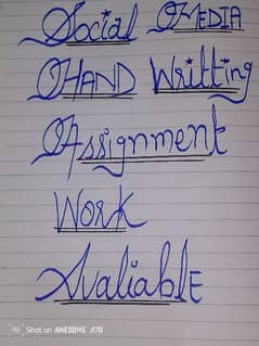 hand written assignment work