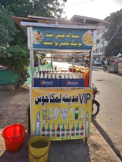 Only Counter stall cart wooden for limca cabin