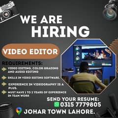 Video Editor Required/Job/Video Editor Job 0