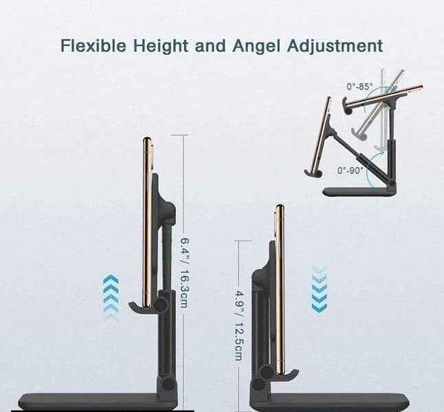 Mobile Holder, Portable And Adjustable, Foldable & Flexible Stand 4