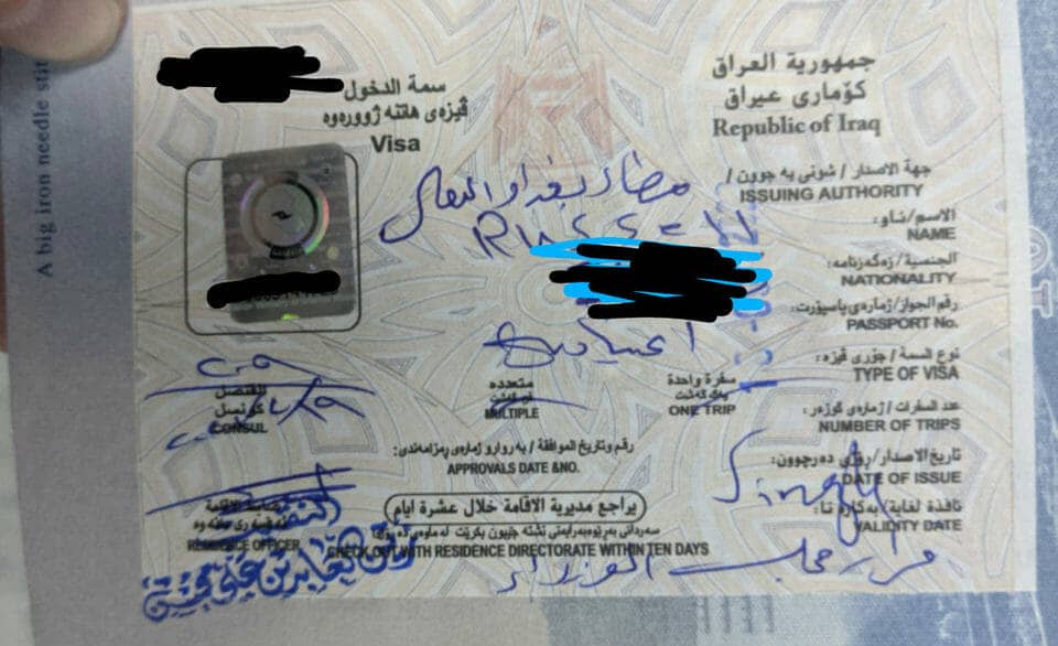 IRAQ/ IRAN / DUBAI VISA SERVICE 03256927332 0